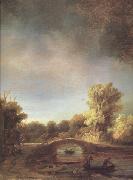 Details of Landscape with a Stone Bridge (mk33) Rembrandt